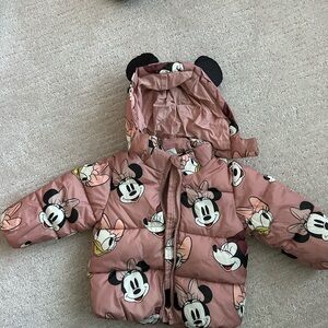 H&M Pink Minnie Mouse Character Jacket